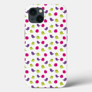 Cute colourful birds  iPhone 13 case