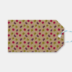 Cute colourful birds gift tags
