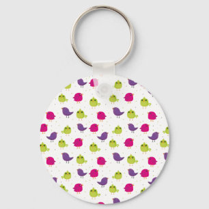 Cute colourful birds  keychain