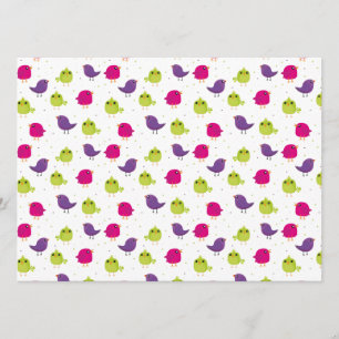 Cute colourful birds  menu