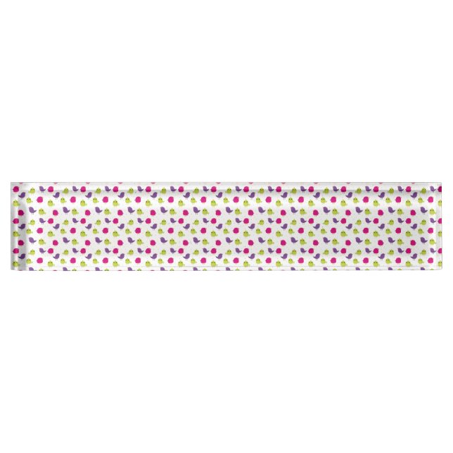 Cute colourful birds   nameplate (Front)