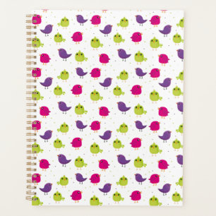 Cute colourful birds  planner