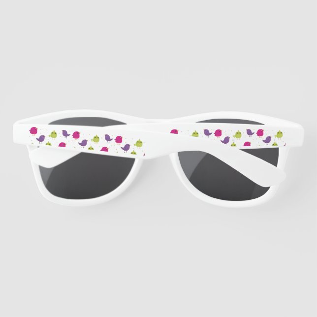 Cute colourful birds  sunglasses (Back)