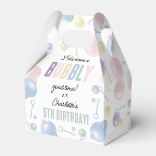 Cute Colourful Bubble Kids Birthday Party Favor Box