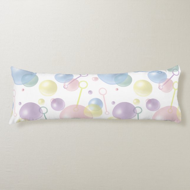 Cute Colourful Bubble Pattern Body Pillow (Front)