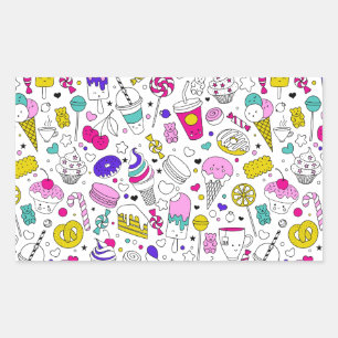 Cute Colourful Candy Sweet Pattern Sticker