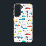 Cute Colourful Car Traffic Pattern Samsung Galaxy Case<br><div class="desc">Check out this cute trendy design featuring</div>
