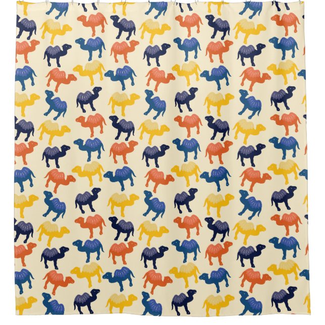 Cute Colourful Cartoon Camels Pattern (Front)