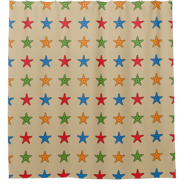 Cute Colourful Cartoon Starfish Set (Front)