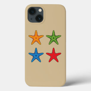 Cute Colourful Cartoon Starfish Set iPhone 13 Case