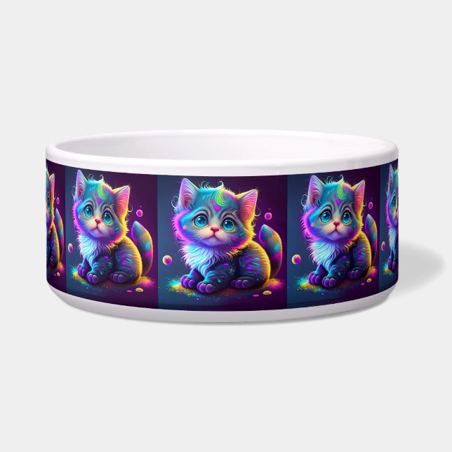 Cute Colourful Cat Digital Artwork-79827 (Front)
