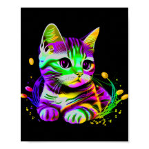 Cute Colourful Cat