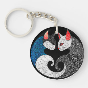 Cute colourful cats keychain