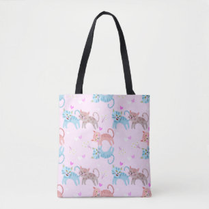 Cute Colourful Cats Tote Bag