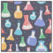 Cute Colourful Chemistry Themed Fabric Lab Flasks