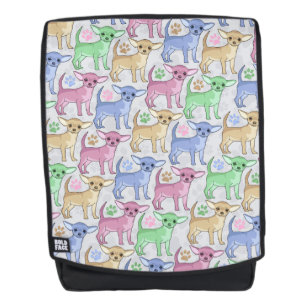 Cute Colourful Chihuahuas Backpack