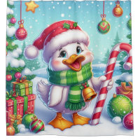 Cute Colourful Christmas duck