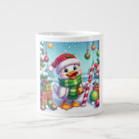 Cute Colourful Christmas duck