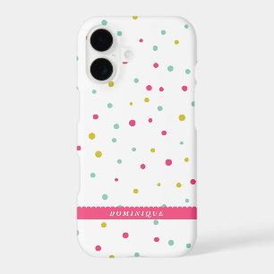 Cute Colourful Confetti Dots Pattern Customizable