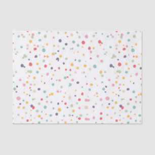Cute Colourful Confetti Dots Pattern Tissue Paper