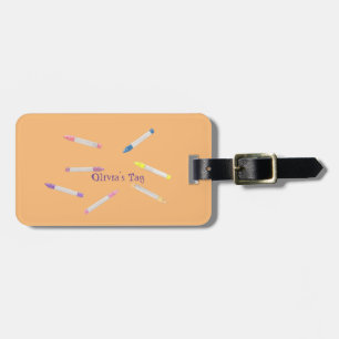 Cute Colourful Crayon Luggage Tag