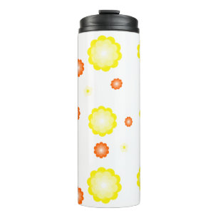 Cute colourful Daisy flower pattern Thermal Tumbler