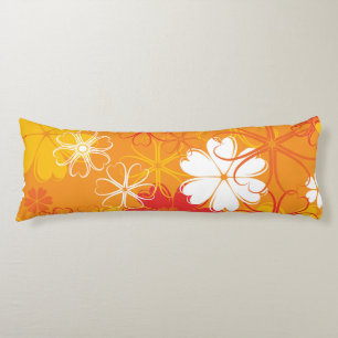 Cute Colourful Daisy Illustration Floral Pattern Body Pillow