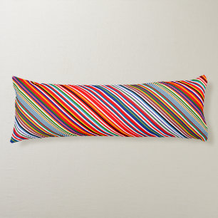 Cute colourful decorative stripes body pillow