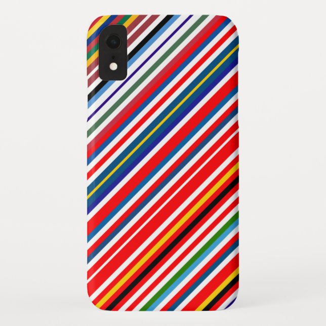 Cute colourful decorative stripes Case-Mate iPhone case (Back)