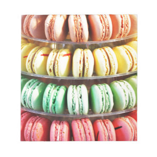 Cute Colourful Dessert French Macaron Notepad