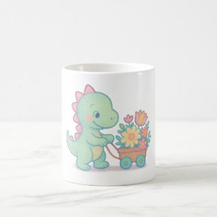 Cute Colourful Dinosaurs – Adorable Cartoon Dino D Coffee Mug
