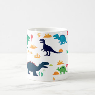 Cute Colourful Dinosaurs Pattern  Coffee Mug