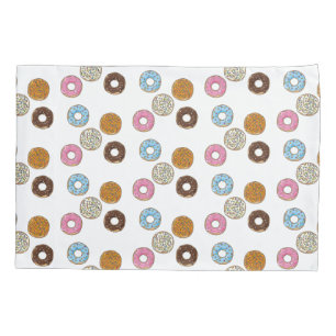 Cute Colourful Doughnuts Pillowcase
