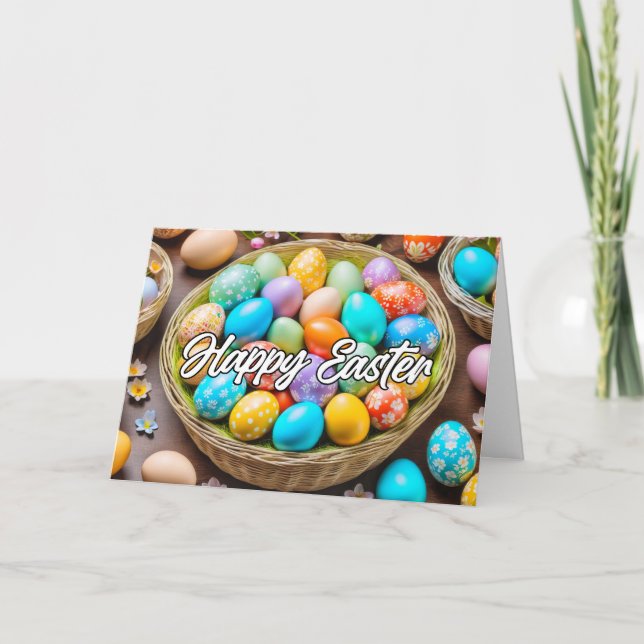 Cute Colourful Easter Holiday Basket (Front)