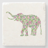 Cute Colourful Elephant Illustration