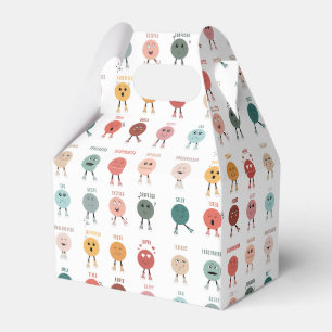 Cute Colourful Feelings Emotions Faces Chart  Favor Box