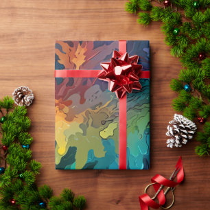 Cute Colourful Festive Christmas holiday wrapping Paper
