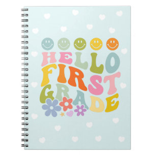 Cute Colourful First Grade Kids Notebook