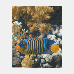 Cute Colourful Fish Fleece Blanket