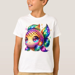 Cute Colourful Fish with Playful Rainbow Accents T-Shirt