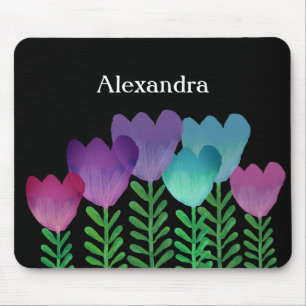 Cute Colourful Floral Custom Mouse Pad