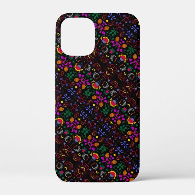 Cute colourful floral pattern  Case-Mate iPhone case (Back)