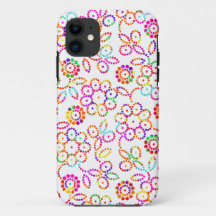 Cute colourful floral pattern iPhone 11 case