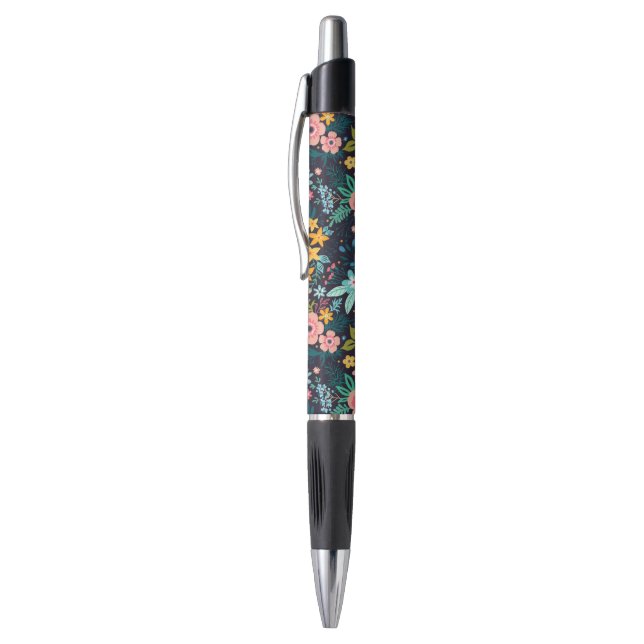 Cute Colourful Floral Pattern Pen (Top (Vertical))