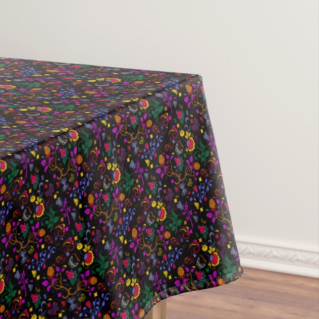 Cute colourful floral pattern  tablecloth (In Situ)