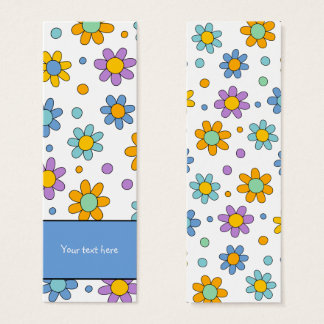 Cute colourful flowers design Bookmark