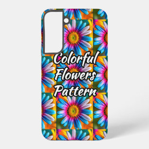 Cute Colourful Flowers Pattern Samsung Galaxy Case
