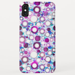 Cute colourful flowers suns patterns iPhone XS max case