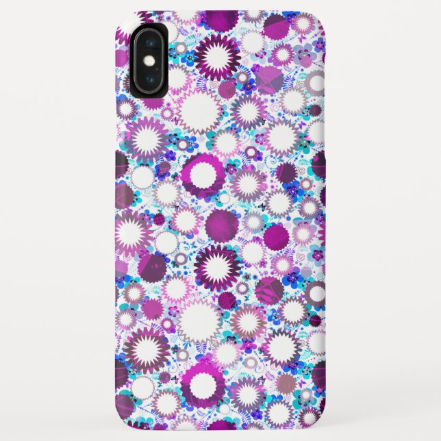 Cute colourful flowers suns patterns Case-Mate iPhone case (Back)