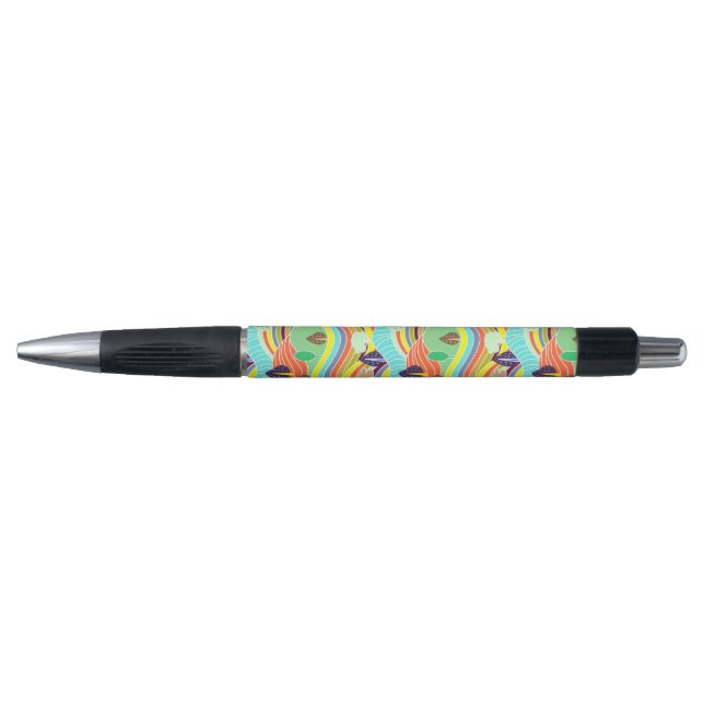 Cute colourful forest patterns pen (Front)